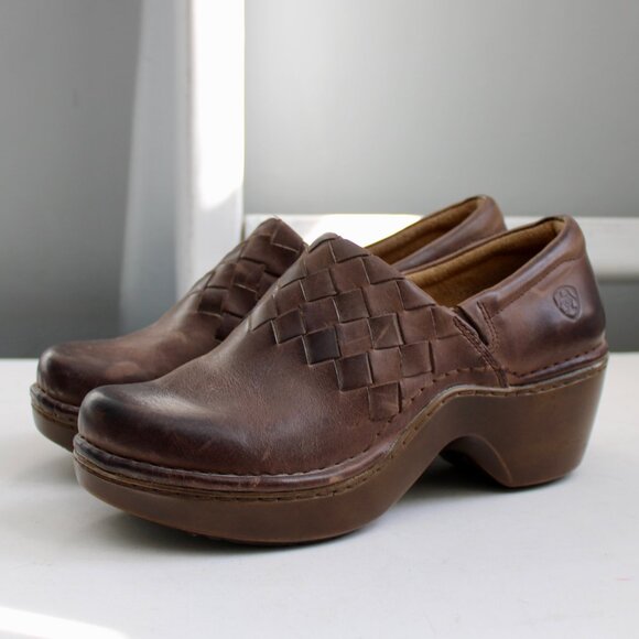 Ariat Womens Brown Leather Ashbourn Briar Slip On Clogs 10012028  Size 8.5 - Picture 1 of 7